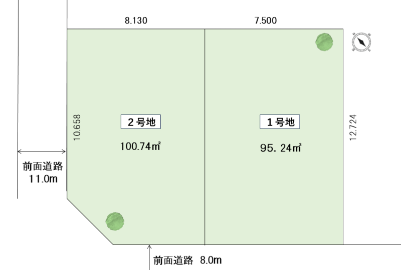 本郷通11丁目南②【建築条件付土地】