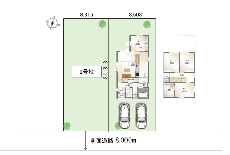 東1条3丁目２号棟４LDK【駐車2台可】