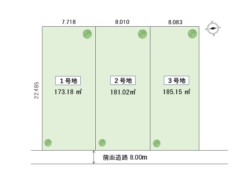 豊岡8条1丁目③【建築条件付土地】