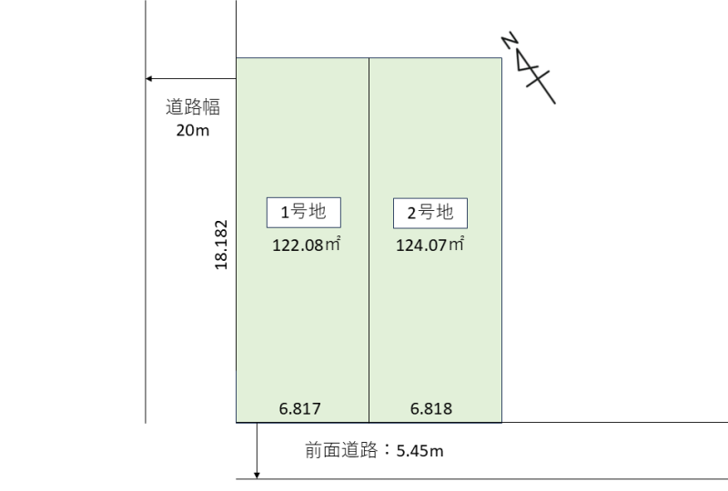 八軒2条東5丁目①【建築条件付土地】