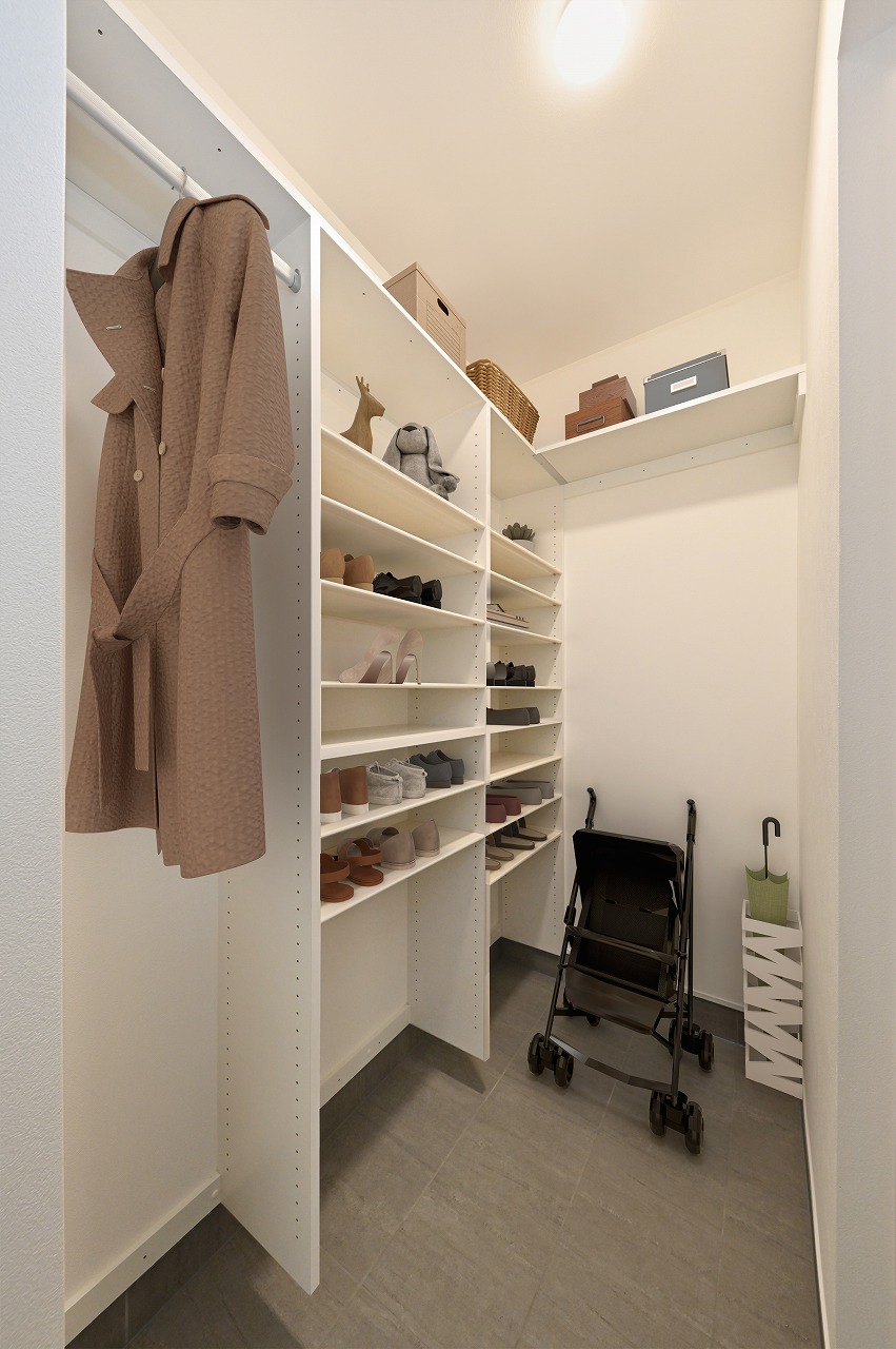 シューズクローゼット標準仕様の建売住宅
