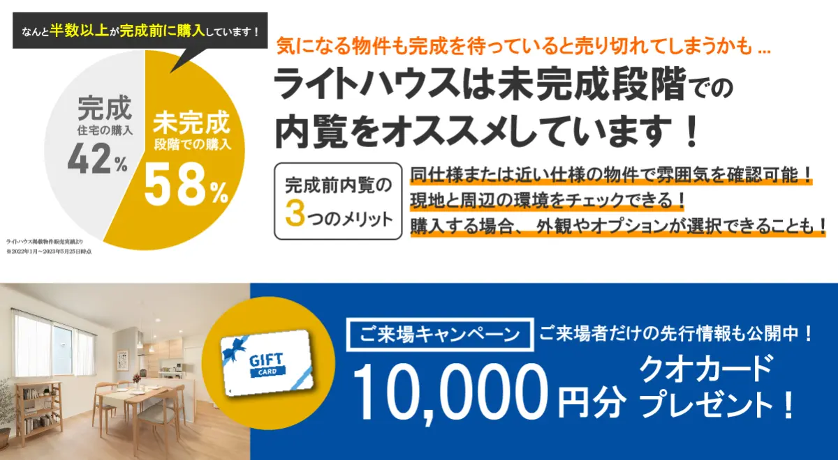 完成前内覧訴求バナー