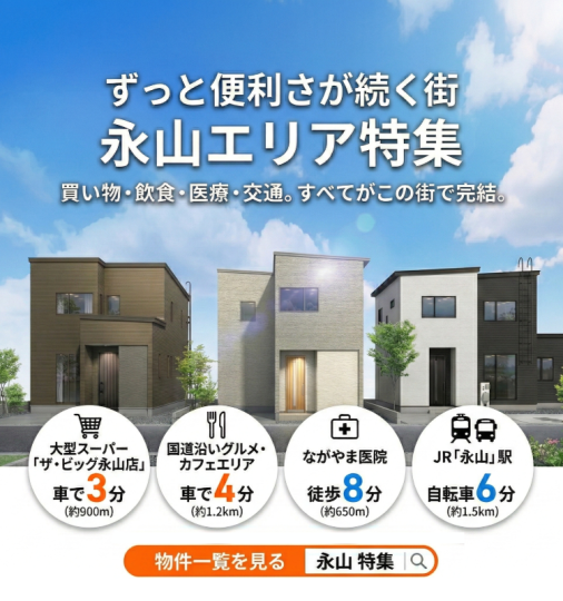 ずっと便利さが続く街　永山エリア特集